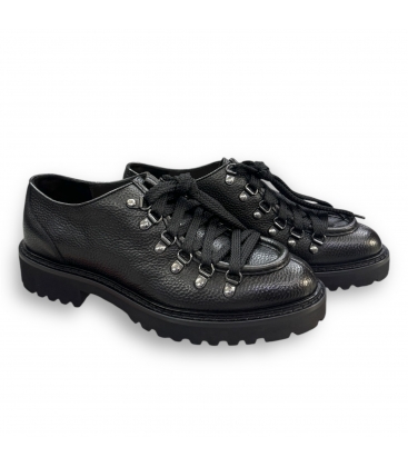 DOUCAL'S DU2736PHILUF236NN05 Stringata bordata con ganci, Nero Antracite