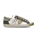 Philippe Model Sneakers Prsx Donna PRLD CG01 Bianco Verde Militare
