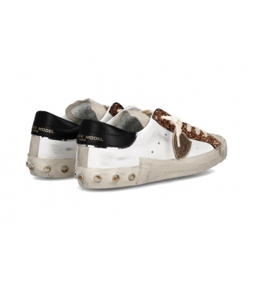 Philippe Model Sneakers Prsx Donna PRLD VG04 Bianco Terra Bruciata