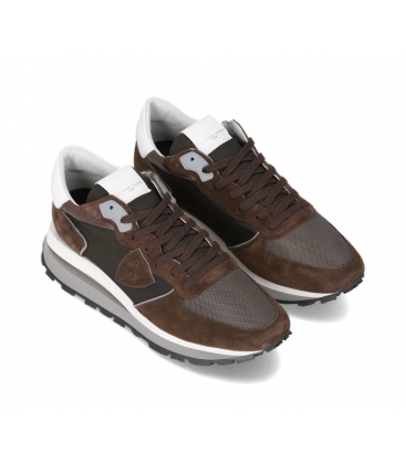 Philippe Model Uomo Sneakers Tropez Haute TKLU W023 Marrone