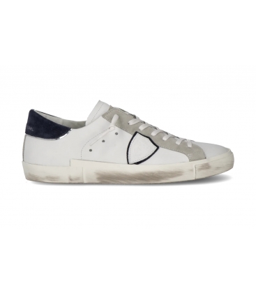 Philippe Model Uomo Sneaker bassa Prsx PRLU VX22 bianco e blu