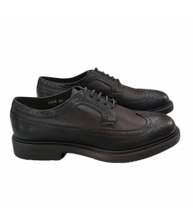 DOUCAL'S Stringata coda di rondine in pelle testa di moro DU3505RALPUF259TMOO