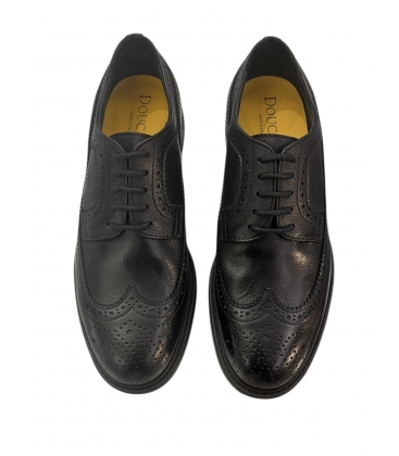 DOUCAL'S Stringata coda di rondine in pelle NERA DU3505RALPUF259NN00