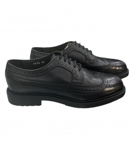 DOUCAL'S Stringata coda di rondine in pelle NERA DU3505RALPUF259NN00