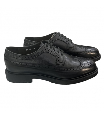 DOUCAL'S Stringata coda di rondine in pelle NERA DU3505RALPUF259NN00