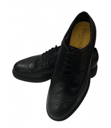 DOUCAL'S Stringata coda di rondine in pelle NERA DU3505RALPUF259NN00