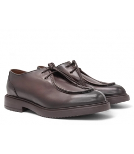 DOUCAL'S Stringata in pelle a due fori testa di moro DU3504RALPUF259TM00