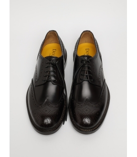 DOUCAL'S Stringata coda di rondine in pelle marrone DU1367SIEWUF007TM02