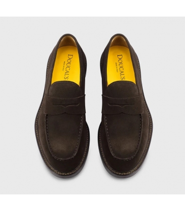 DOUCAL'S Mocassino in suede marrone "terre" DU2528SIEWUF009TM23
